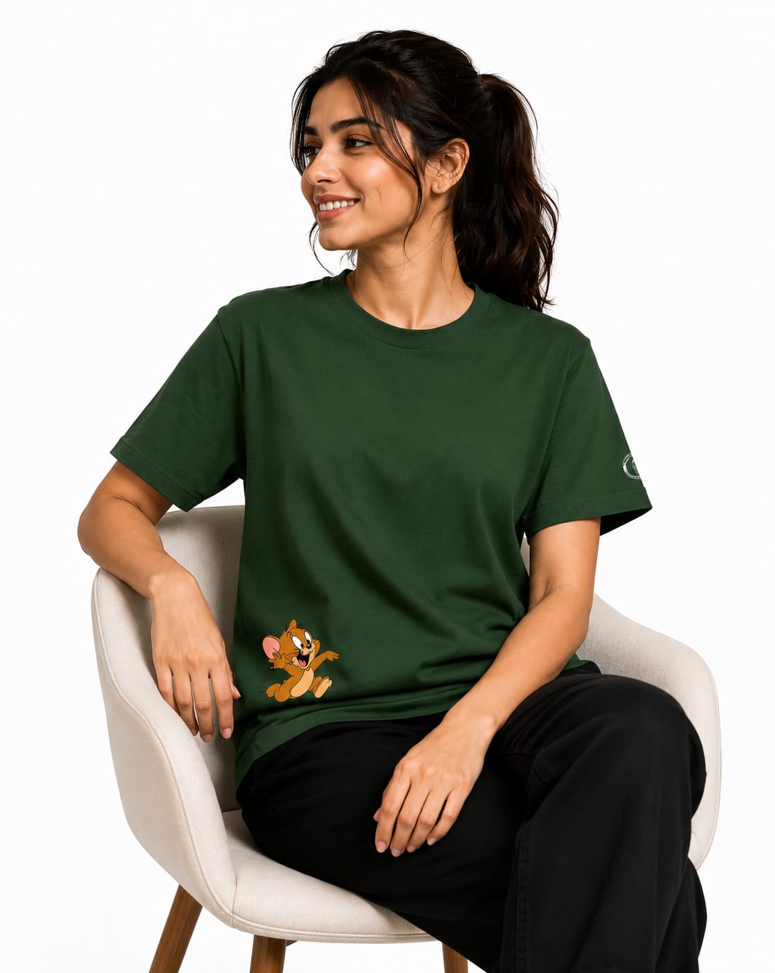 IDENTIQA™️ Tom & Jerry Chase Edition T-Shirt-Olive Green