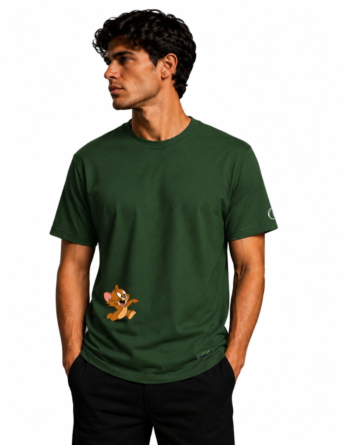 IDENTIQA™️ Tom & Jerry Chase Edition T-Shirt-Olive Green